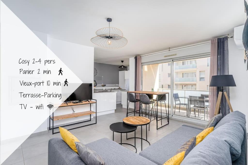 Panier, Major, Appartement De 47 M2, Parking Et Terrasse マルセイユ エクステリア 写真
